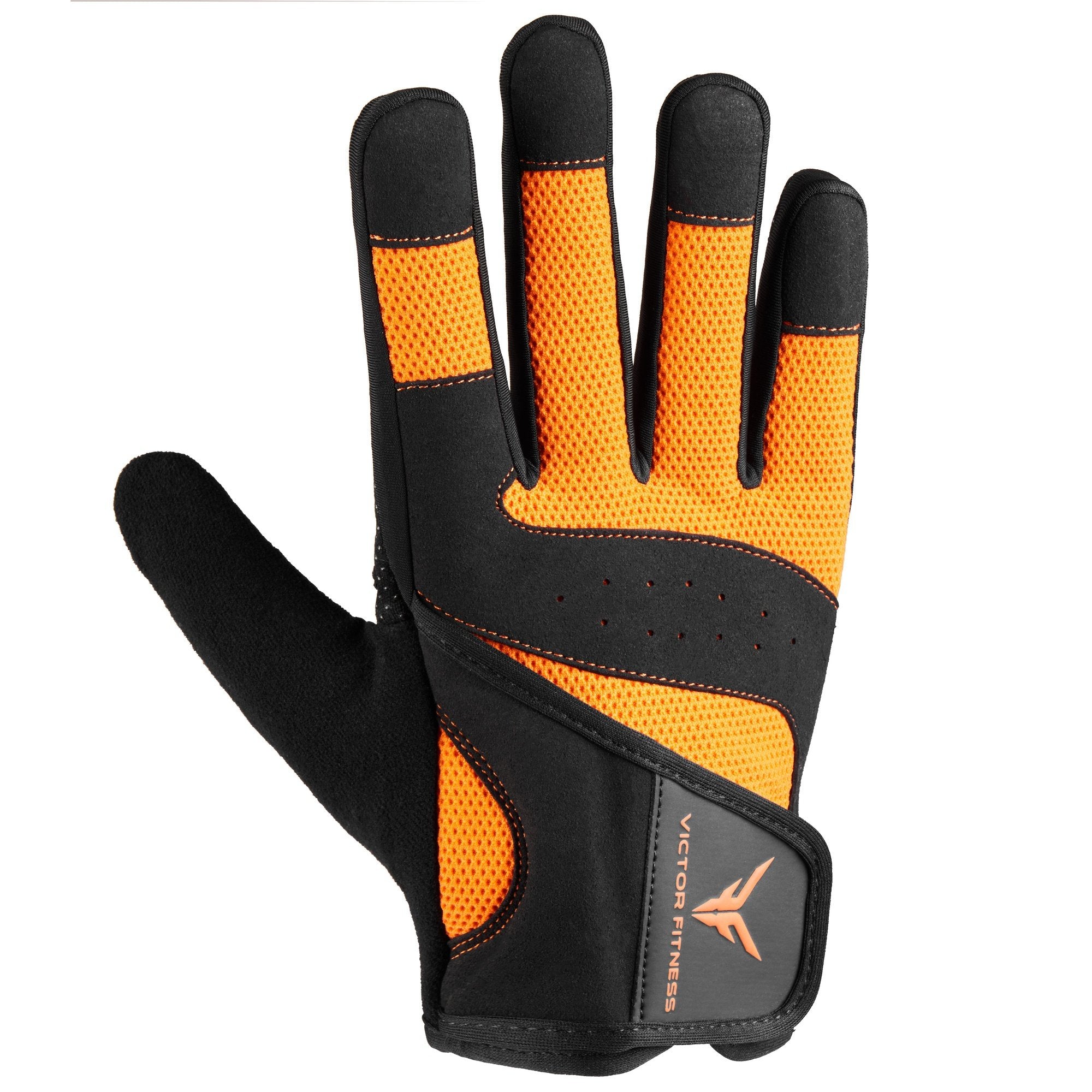 Series 4 Full Finger Polyester Men s Weightlifting Gloves with Anti Sl Victor Fitness