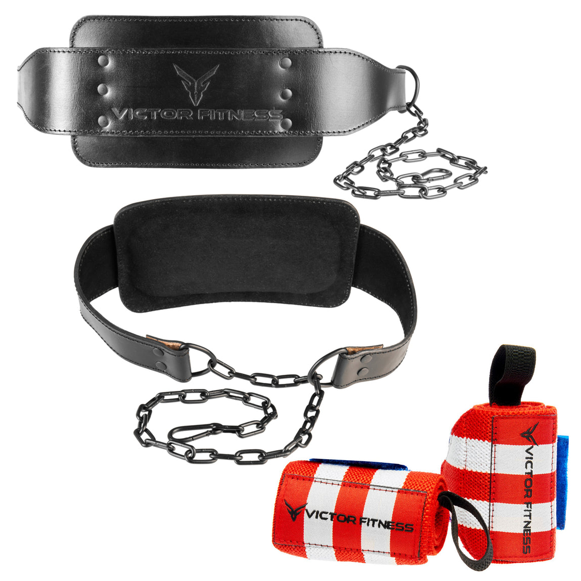 Weight lifting dip outlet belt