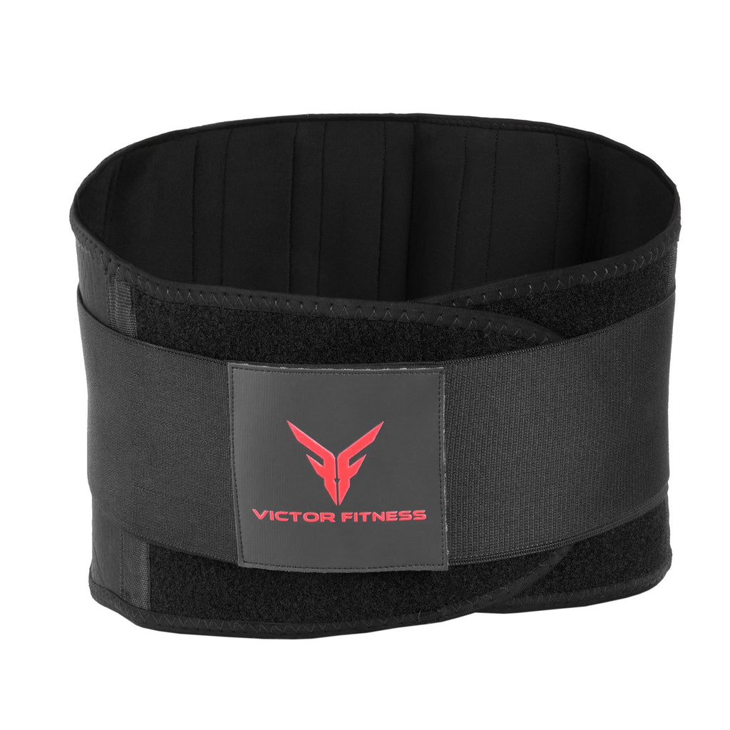 Premium Black Back Support Belt with Adjustable Velcro Straps – Victor ...